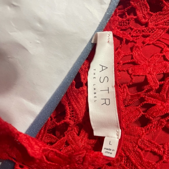 ASTR LONG SLEEVE LACE MIDI DRESS - Picture 4 of 5